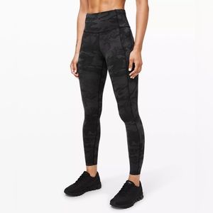 Lululemon FAST AND FREE TIGHT Camo Grey